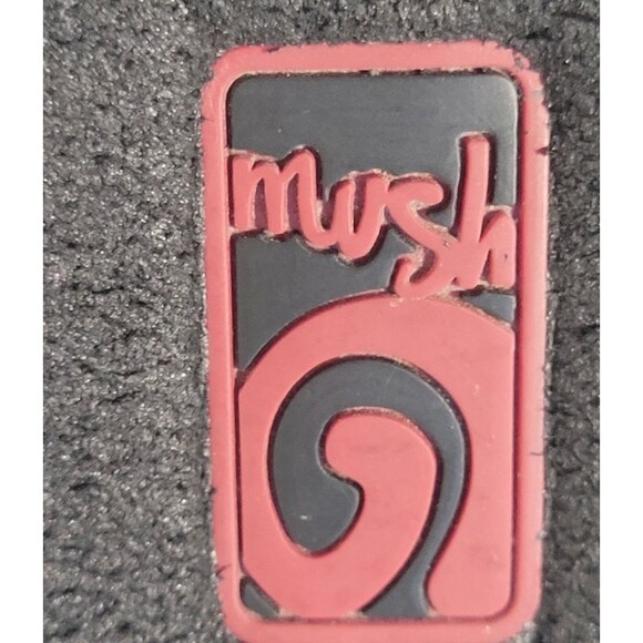 Teva Mush Mandalyn Wedge Thong Sandals Black Red Pink Striped 1000093B Size 9 - Picture 9 of 12